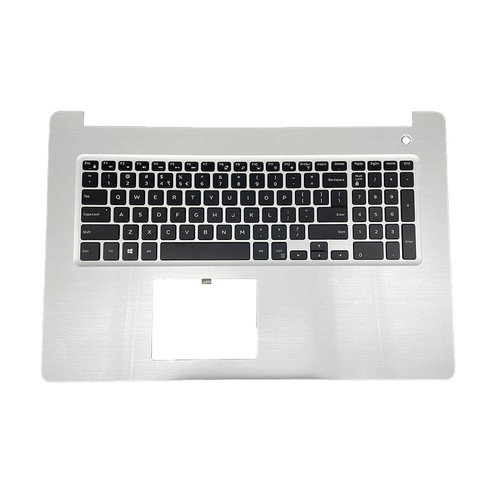 New 06V9FW Silver Palmrest w/ Backlit Keyboard For Dell Inspiron 17 5770 5775 US