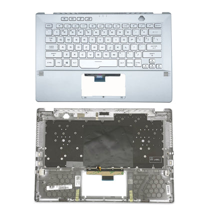 For Asus GA401Q GA401 GA401I GA401U 14in Palmrest Cover Backlit Keyboard Silver