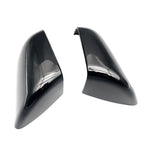 2PCS Left + Right Rear View Side Mirror Cover Skull Cap Black For Tesla Model y