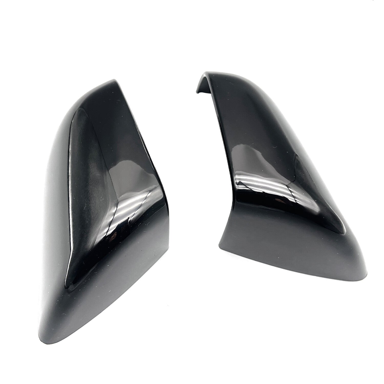 2PCS Left + Right Rear View Side Mirror Cover Skull Cap Black For Tesla Model y