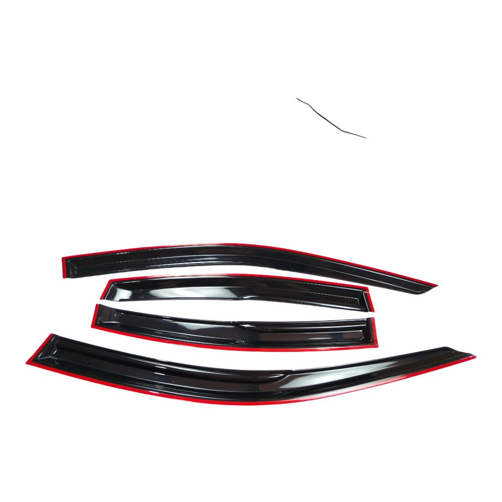 FOR 2021-2025 LEXUS IS300 IS350 PREMIUM BLACK TRIM WINDOW VISOR RAIN GUARD US