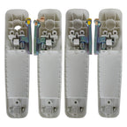Set of 4 Bright White Door Handles For Dodge Ram 1500 2500 3500 2012-2018