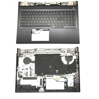 For Dell 17 G7 7700 0RC7PR RC7PR US Palmrest Upper Case w/Backlit Keyboard Black