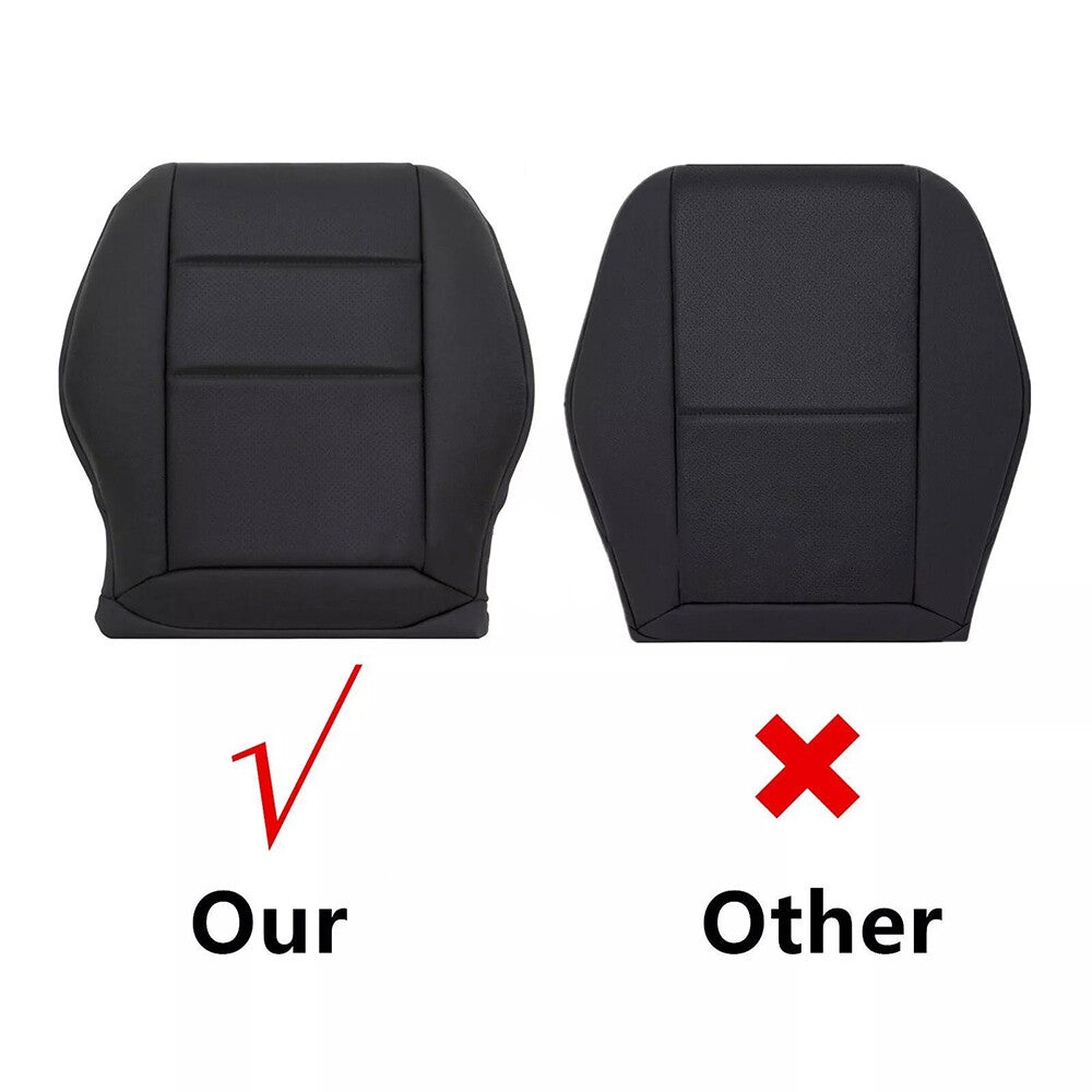 2008-2014 For Mercedes Benz C300 350 Driver Bottom Leather Seat Cover Black