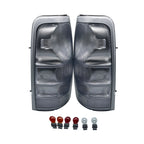 All CLEAR For 1999-02 Chevy Silverado Pickup Truck US Rear Tail Light Set
