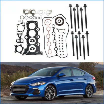 For 2012-2019 Hyundai Kia Accent Rio 1.6L L4 DOHC 16V Head Gasket With Bolts Set