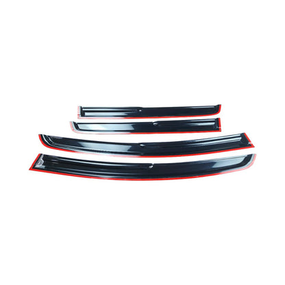 For 2015-2020 Honda Fit Jazz GK5 3D Wavy Style Window Visors Rain Guards