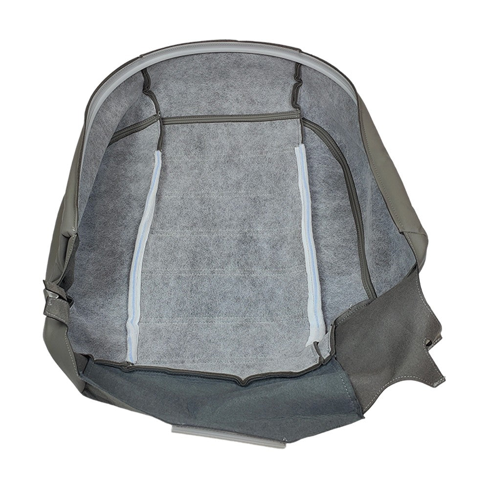 Driver Side Bottom Leather Seat Cover Gray For Hummer H2 2003 2004 2005 - 2007