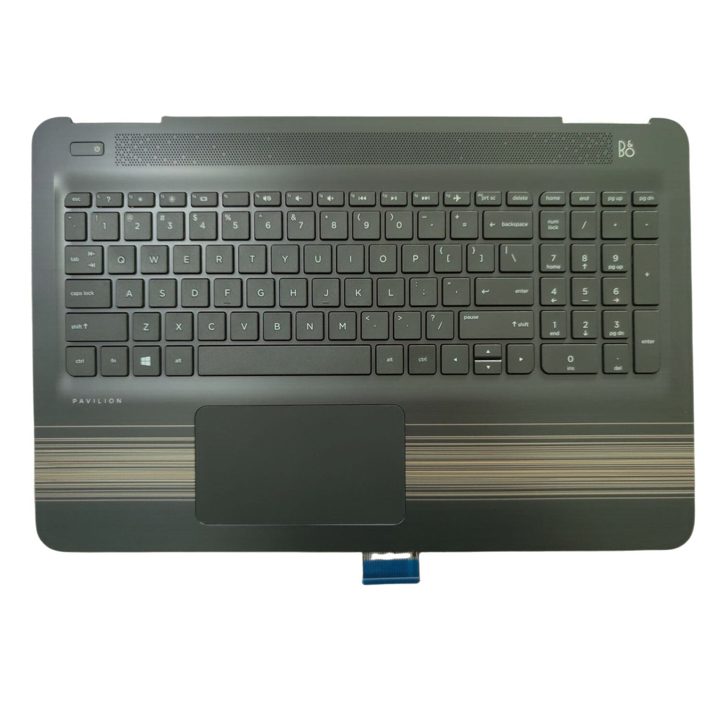 Palmrest For HP Pavilion 15-AU 15-AW Keyboard Non-Backlit Touchpad 856028-001 US