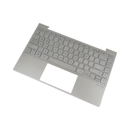 New 13in Silver Palmrest For HP ENVY 13-BA 13T-BA Keyboard Upper Case w/Backlit