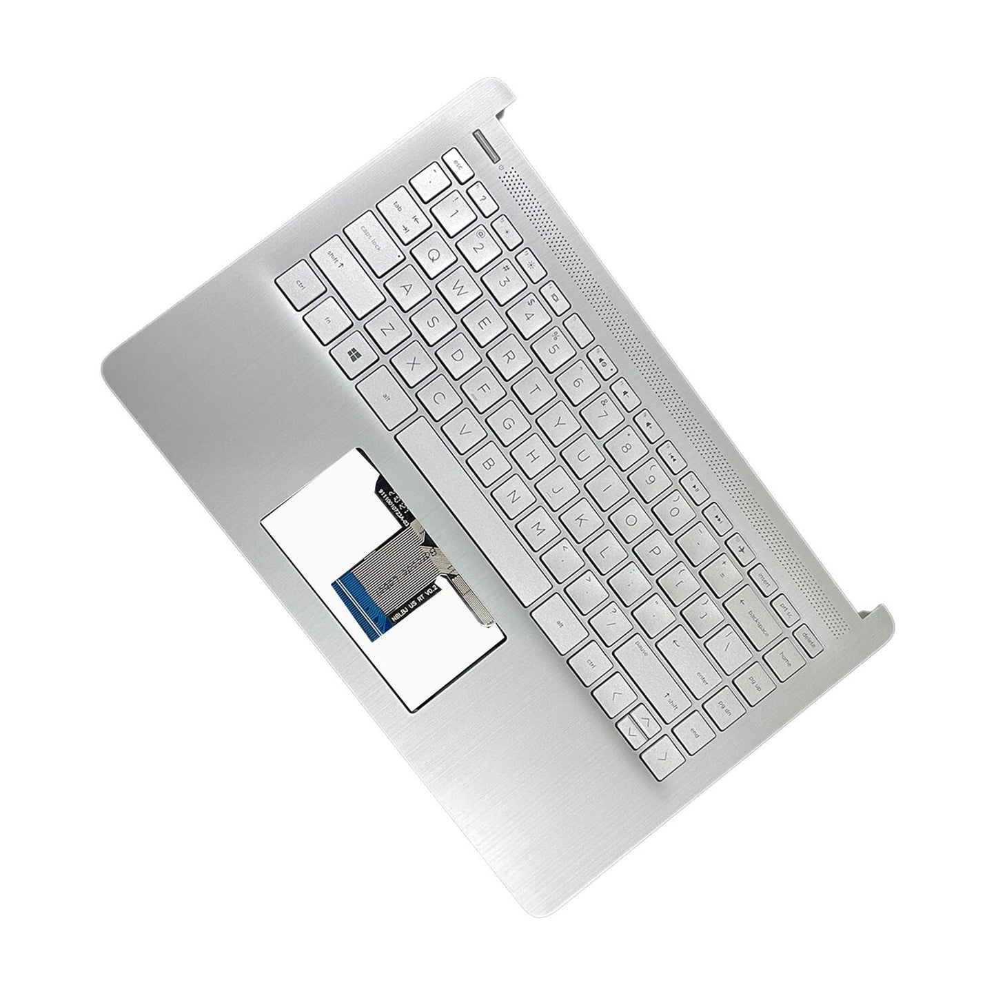Silver Palmrest Keyboard For HP 14-DQ 14-FQ0110WM 14s-dq 14s-fq 14-FQ L88200-001