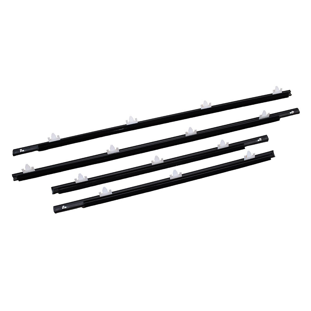 Front Rear Door Belt Glass Weatherstrip Seal for Nissan Sunny B13 Sentra