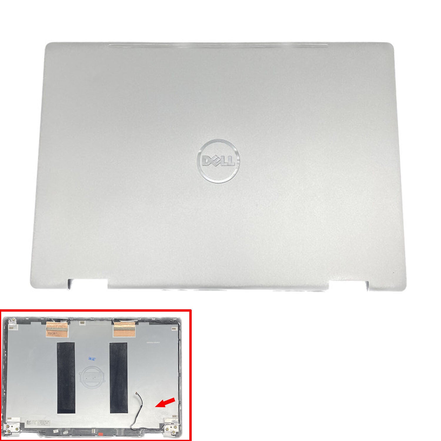 0GCPWV Silver Back Cover Top Rear Lid for Dell Inspiron 15MF 7000 7569 7579
