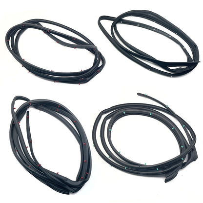 1 Set (4 PC) 4 Door Weatherstrip Moulding Seal For Honda ACCORD Sedan 2003-2007