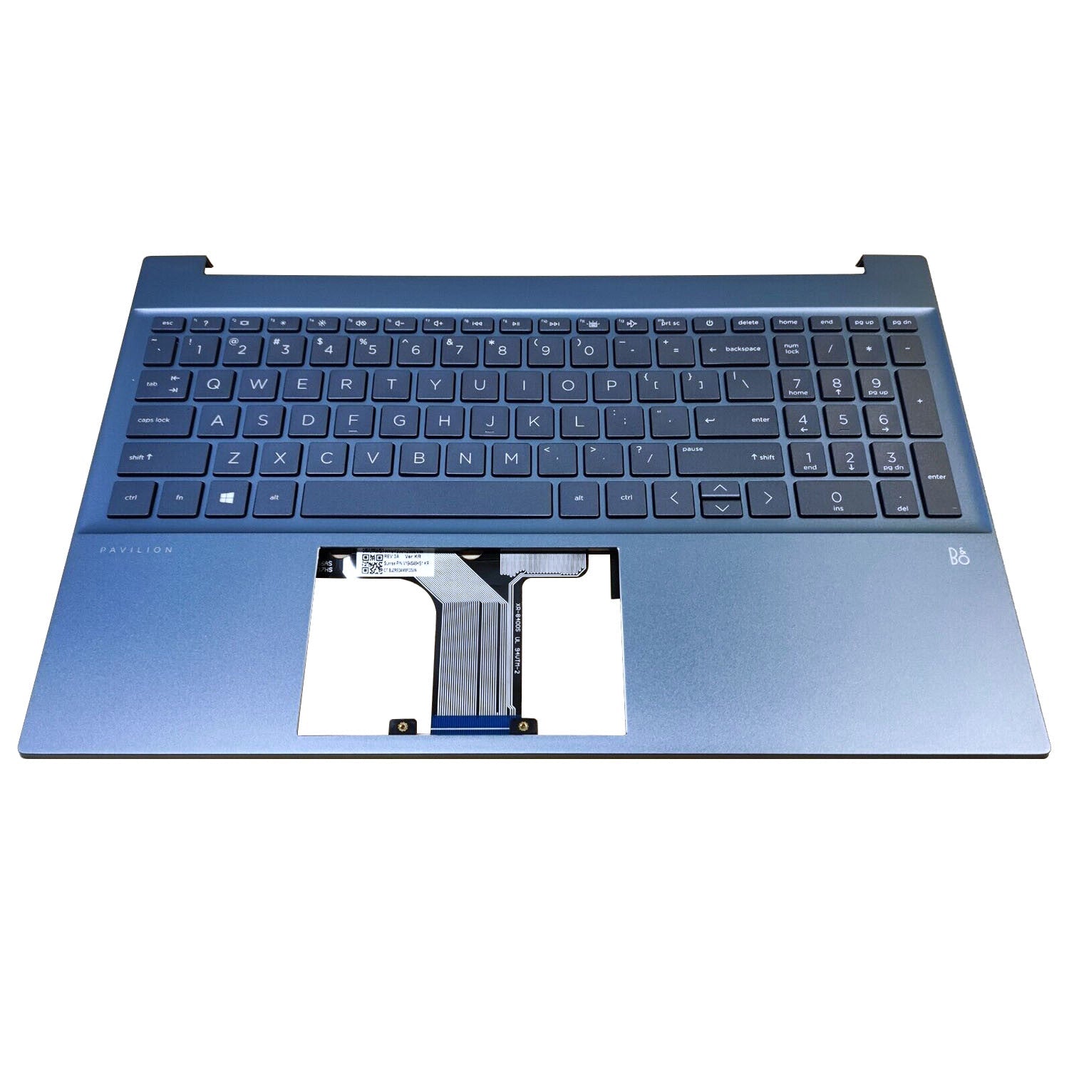New For HP 15-EG0067S 15-eh 15-EG Palmrest w/Backlit Keyboard M08912-001 Blue US
