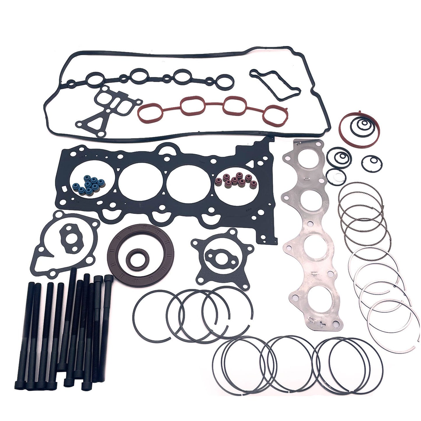 Head Gasket Bolts&Piston Rings Set For Hyundai Kia Accent Rio 1.6L L4 2012-2016