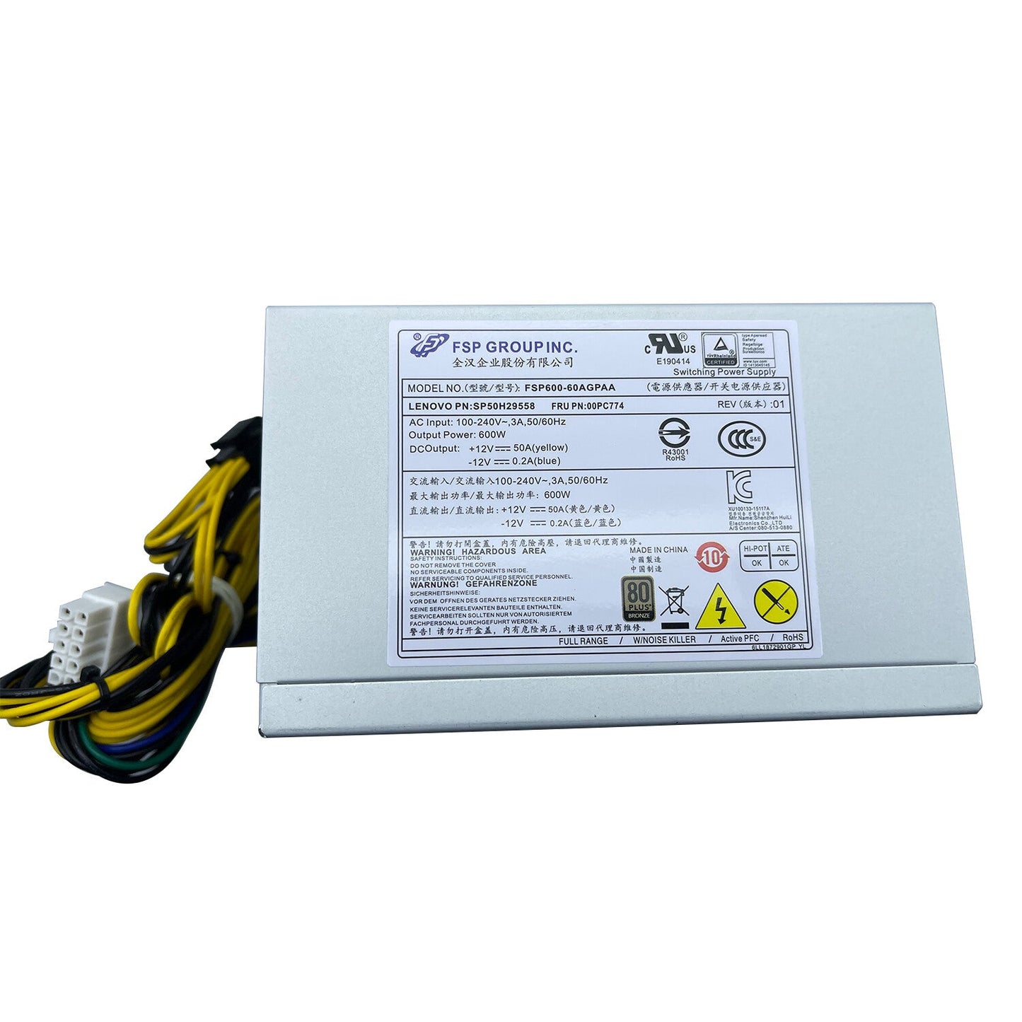 New 10+8+8+8Pin 600W Power Supply Unit For Lenovo SP50H29558 FSP600-60AGPAA PSU