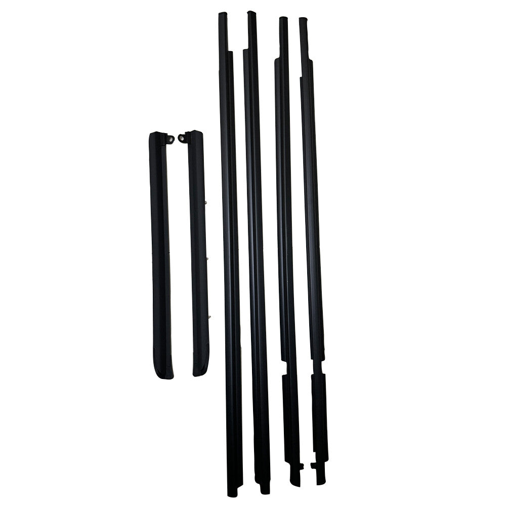 Car Quarter Door Belt Moulding Black Set For 2003-2008 2009 Toyota Prado GX470