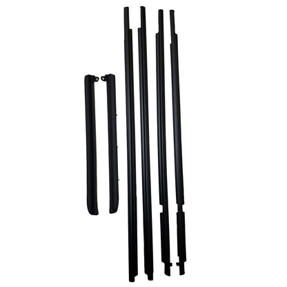 Car Quarter Door Belt Moulding Black Set For 2003-2008 2009 Toyota Prado GX470