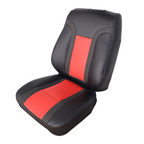 Driver Leather Seat Cover For 2010 - 2014 Ford F150 Raptor SVT  Black & Red Syn.