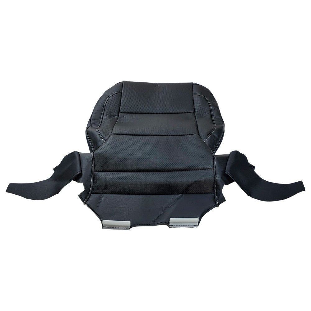 Driver & Passenger Bottom Seat Cover Black For 2014 2015 -2019 GMC Yukon Sierra