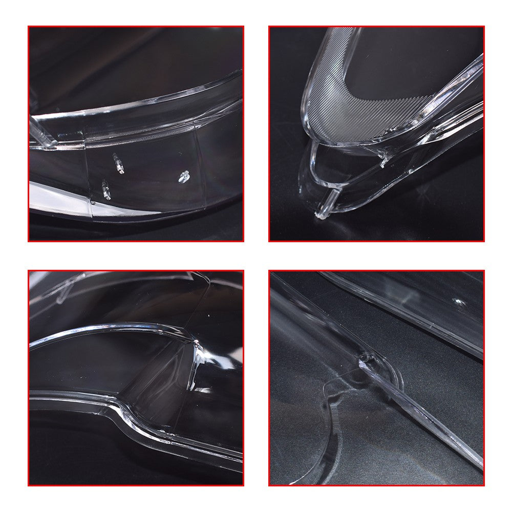 Left Right Clear Headlight Headlamp Lens Cover For BMW 7 Series E65 E66 2002-05