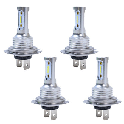 4Pcs H7 LED Headlights Bulbs 10000K High Low Beams Kit Combo Super White Bright