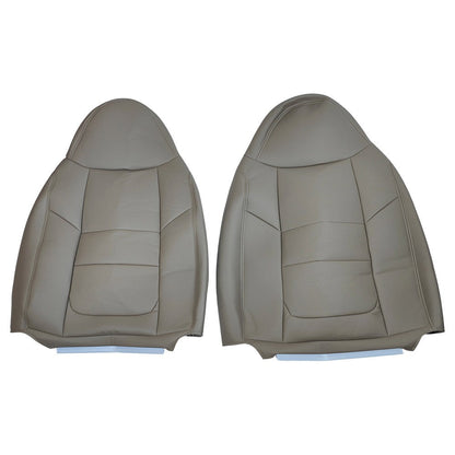 Driver Passenger Bottom Top Leather Seat Cover TAN For 2001 Ford F250 Lariat New