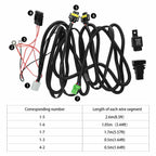 For Honda Civic CRV H11 Fog Light Lamp Wiring Harness Switch 12V 40A