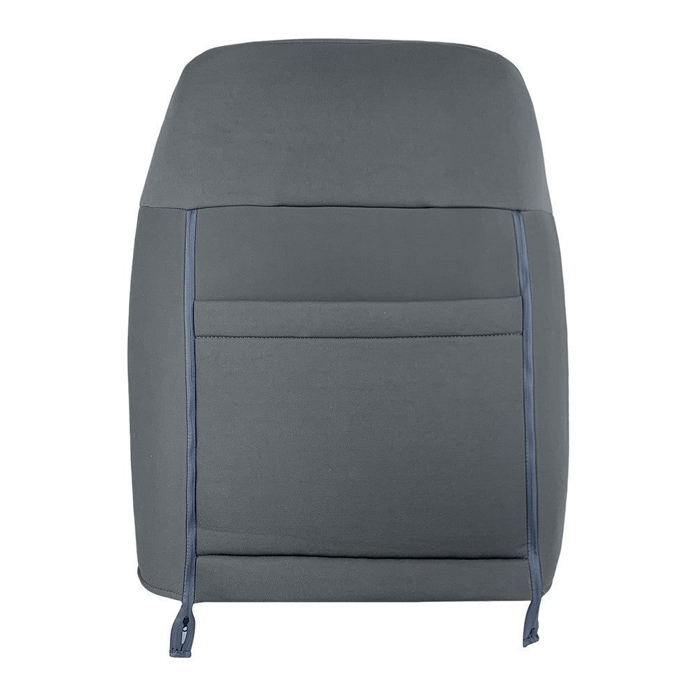 Driver Bottom & Top Cloth Seat Cover Gray Fit For 2011-2014 Ford F150 STX XL XLT