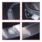 For Porsche Cayenne 2003-2006 2PCS Car Headlight Lens Cover Shell+Glue Clear L+R