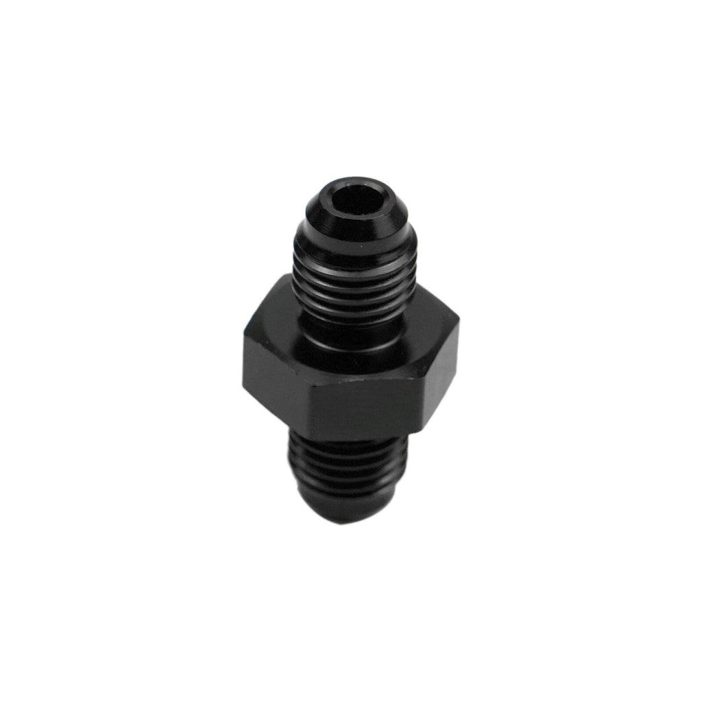 4 to 4 Male Flare Union Coupler Fuel Hose Fitting Coupling Aluminum Black 2x