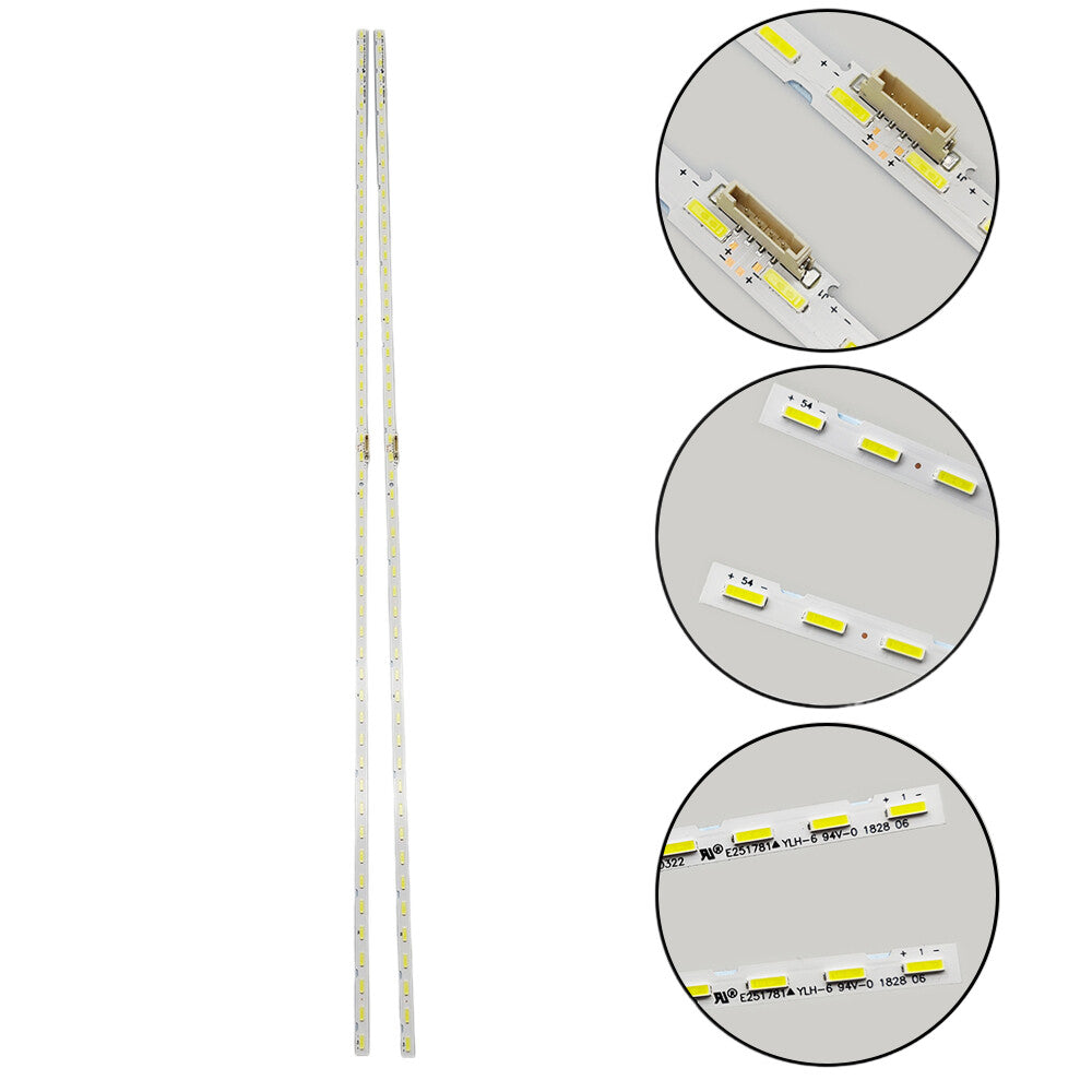LED Backlight strips 2 For Samsung UN65NU6900 UN65RU7100 UN65RU7300 UN65NU6070