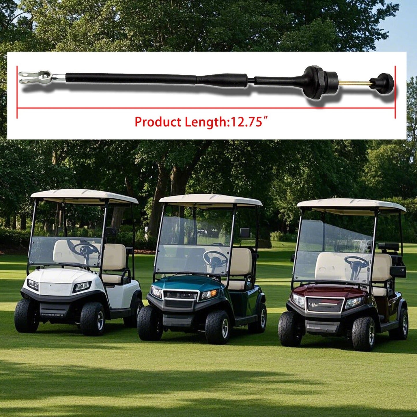 For Yamaha G16 G20 G21 G22 1996-2007 12.75 Inch Cable Gas Golf Cart Choke Cable