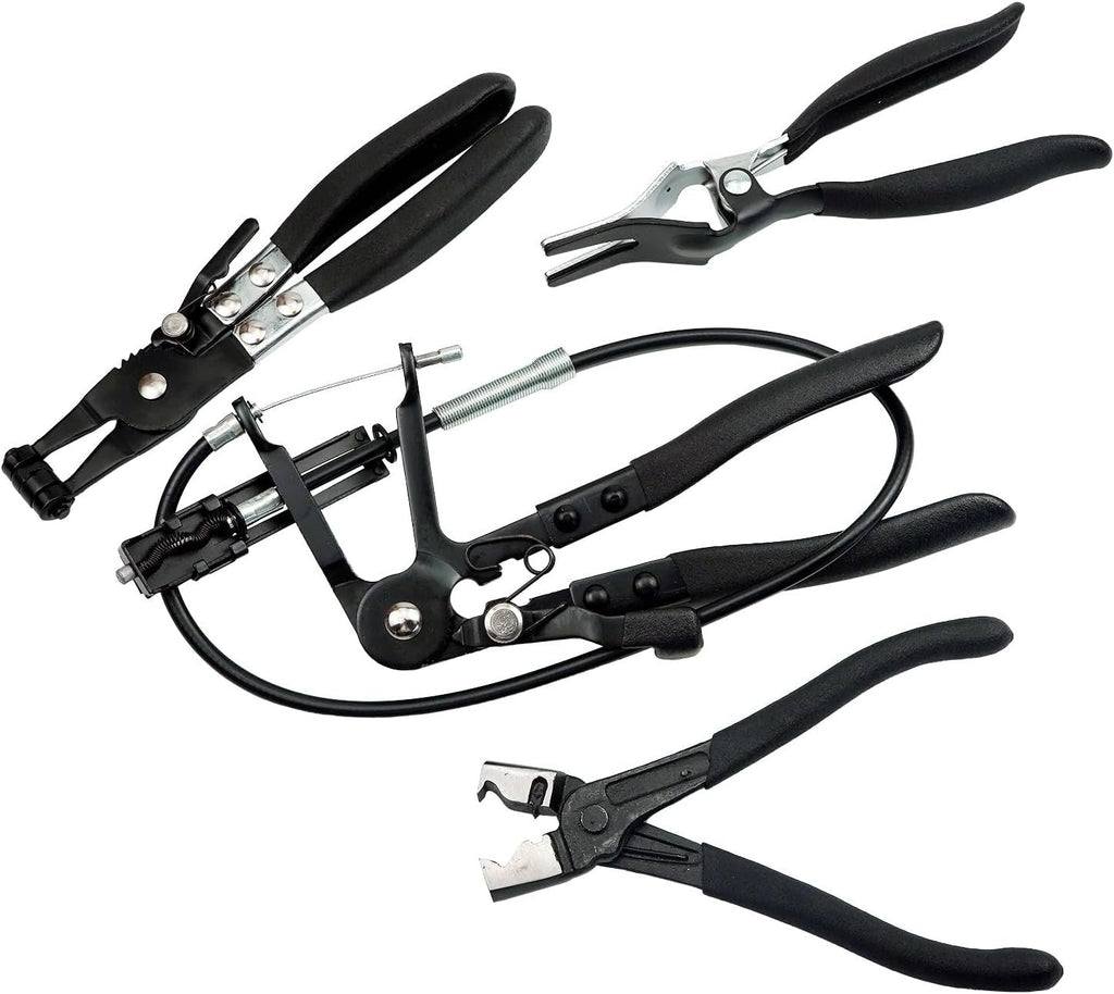 4 Pcs Hose Clamp Pliers Flat Band Hose Clamp Plier Hose Clamp Tool With 27" Long