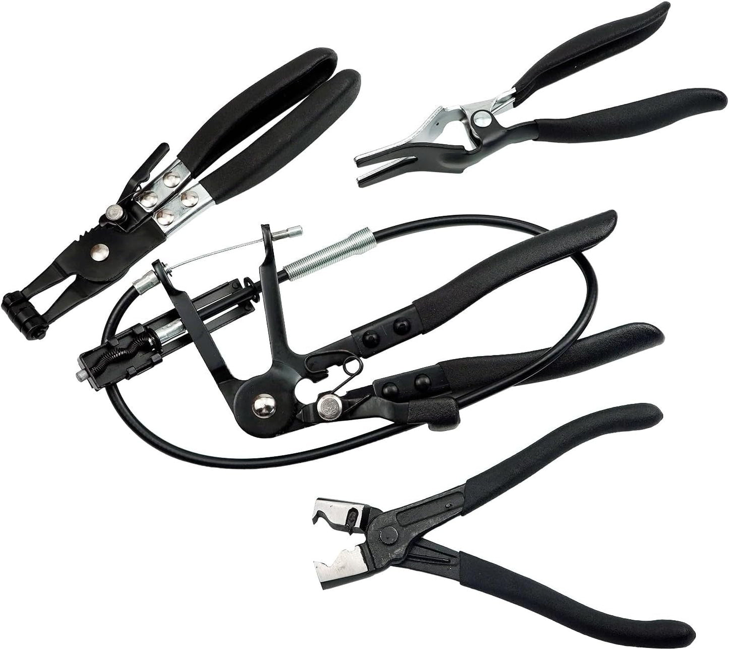 4 Pcs Hose Clamp Pliers Flat Band Hose Clamp Plier Hose Clamp Tool With 27" Long
