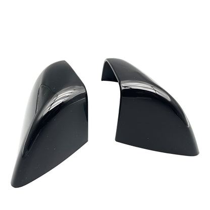 2PCS Left + Right Rear View Side Mirror Cover Skull Cap Black For Tesla Model y