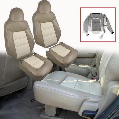Driver Passenger Leather Seat Cover For 2003 2004-2006 Expedition Eddie Bauer