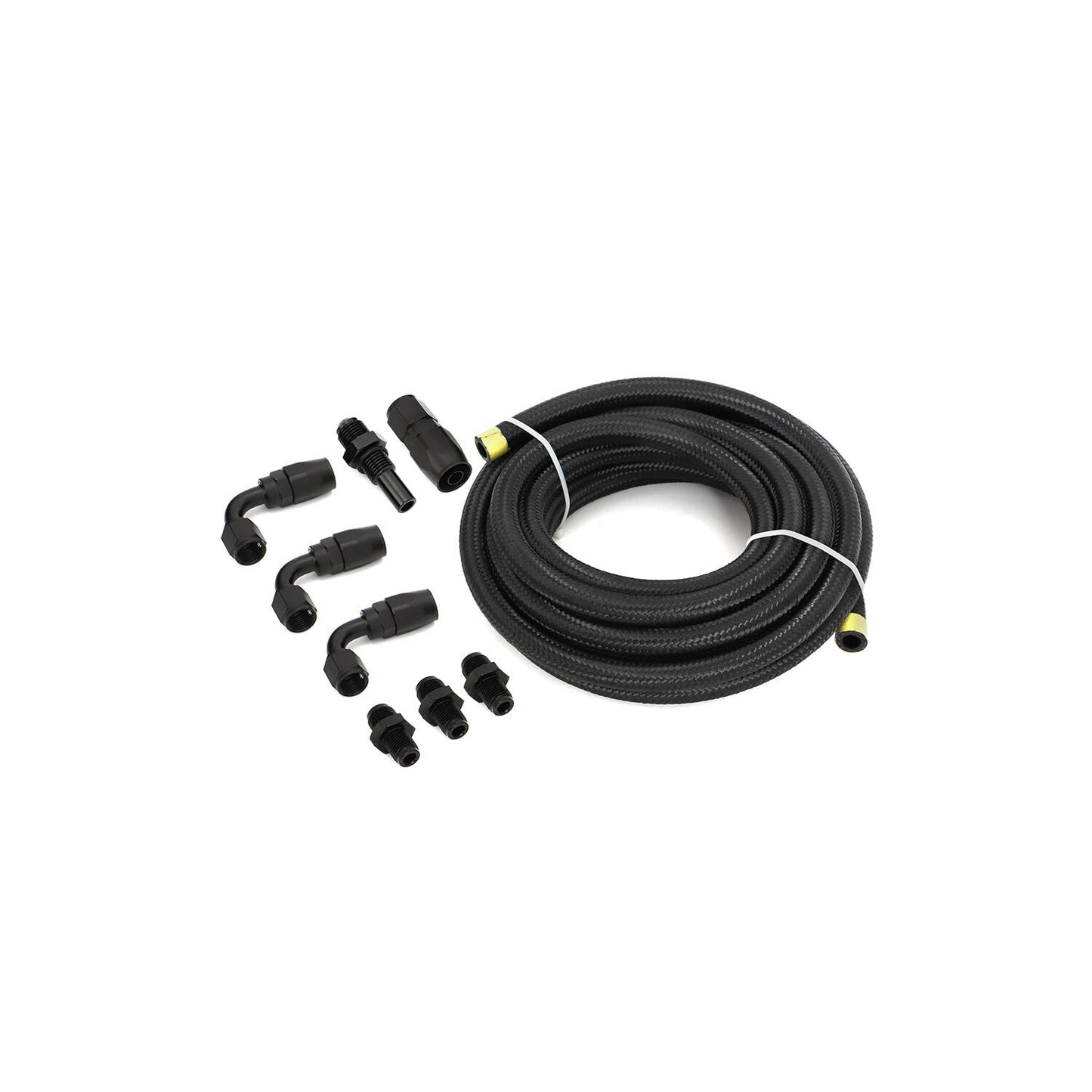 For GM 4L80E Automatic Transmission Cooler Lines Kit 6-AN Steel Braided Line Kit