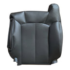 For 1999 2000 2001 2002 Chevy Silverado & GMC Sierra Leather Seat Cover Black