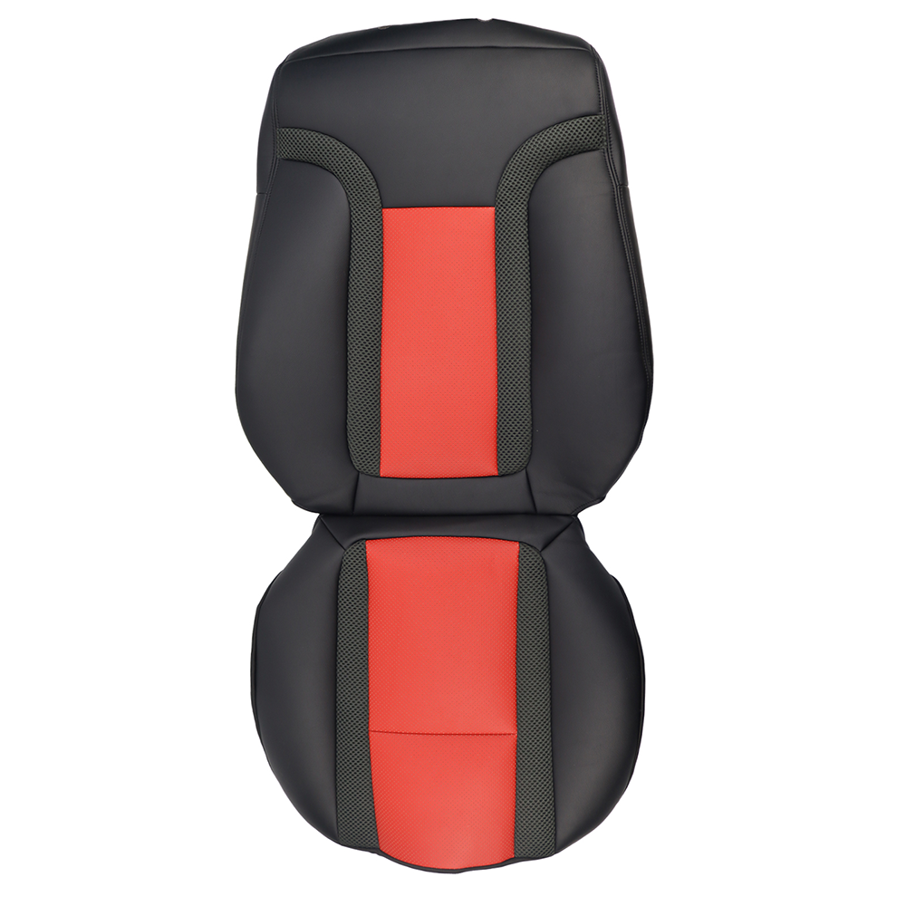 Driver Leather Seat Cover Black & Red Syn.For Ford F150 Raptor SVT 2010 - 2014