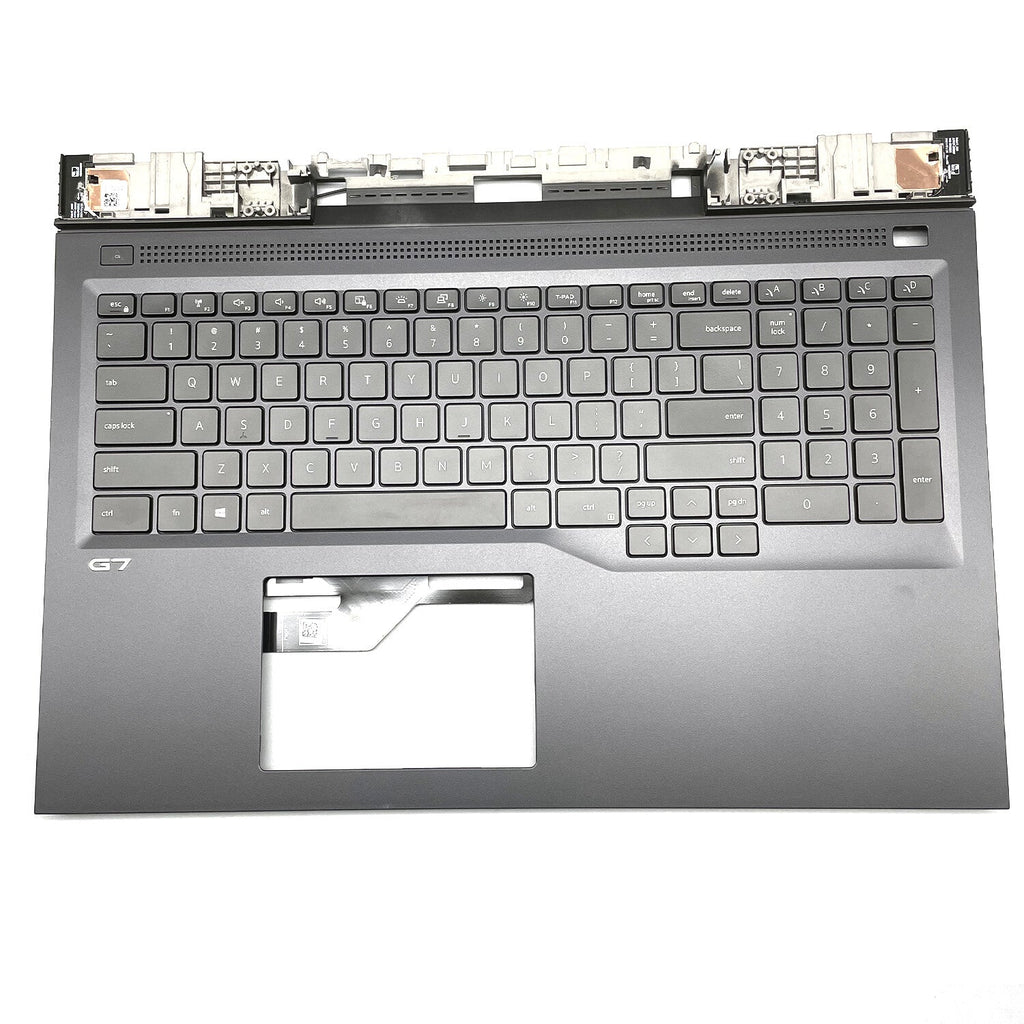 For Dell 17 G7 7700 0RC7PR RC7PR US Palmrest Upper Case w/Backlit Keyboard Black