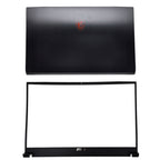 New Top LCD Back Cover+Front Bezel Black For MSI GF75 MS-17F1 MS-17F5 3077F1A211