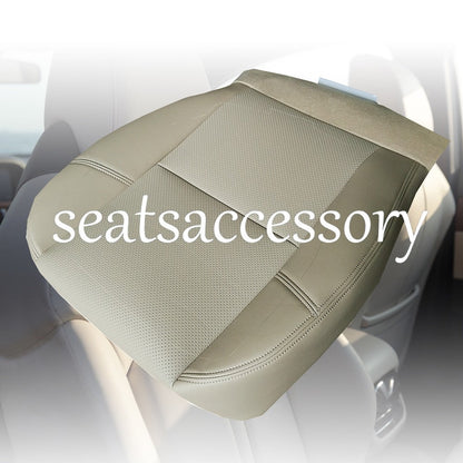 For Cadillac Escalade 2007 -2014 Driver Passenger Bottom Leather Seat Cover Tan