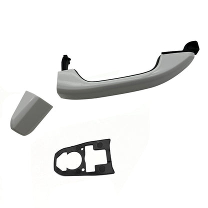 For 14 - 19 Silverado Sierra White Rear Exterior Door Handle Passenger or Driver