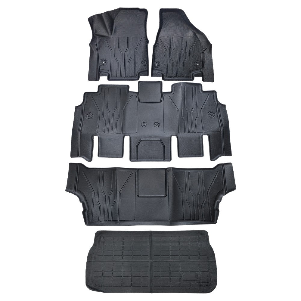 For 2017-2025 Chrysler Pacifica/Voyager Floor Mats + Cargo Liner All Weather