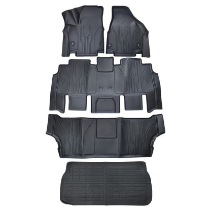 For 2017-2025 Chrysler Pacifica/Voyager Floor Mats + Cargo Liner All Weather