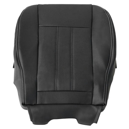 Town & Country Driver Bottom Seat Cover Black White Seam For 2011-2016 Chrysler