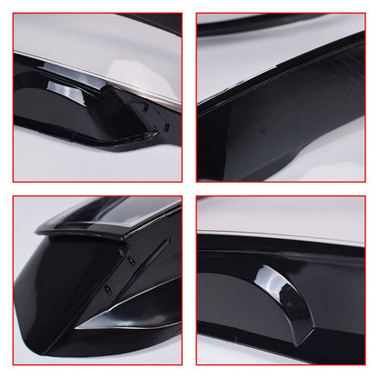 2PCS Left & Right For 2009-2012 Audi A4 Headlamp Cover Headlight Lens Cover