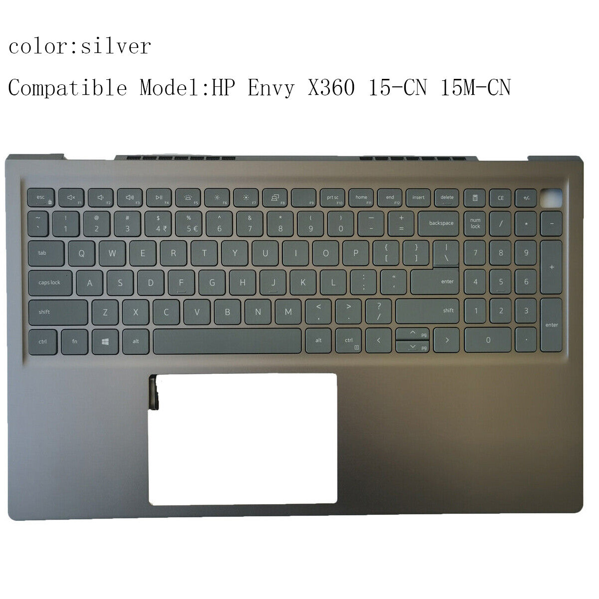 New Palmrest Cover Backlit Keyboard 06P0TG For Dell Inspiron 15Pro 5510 5515 USA